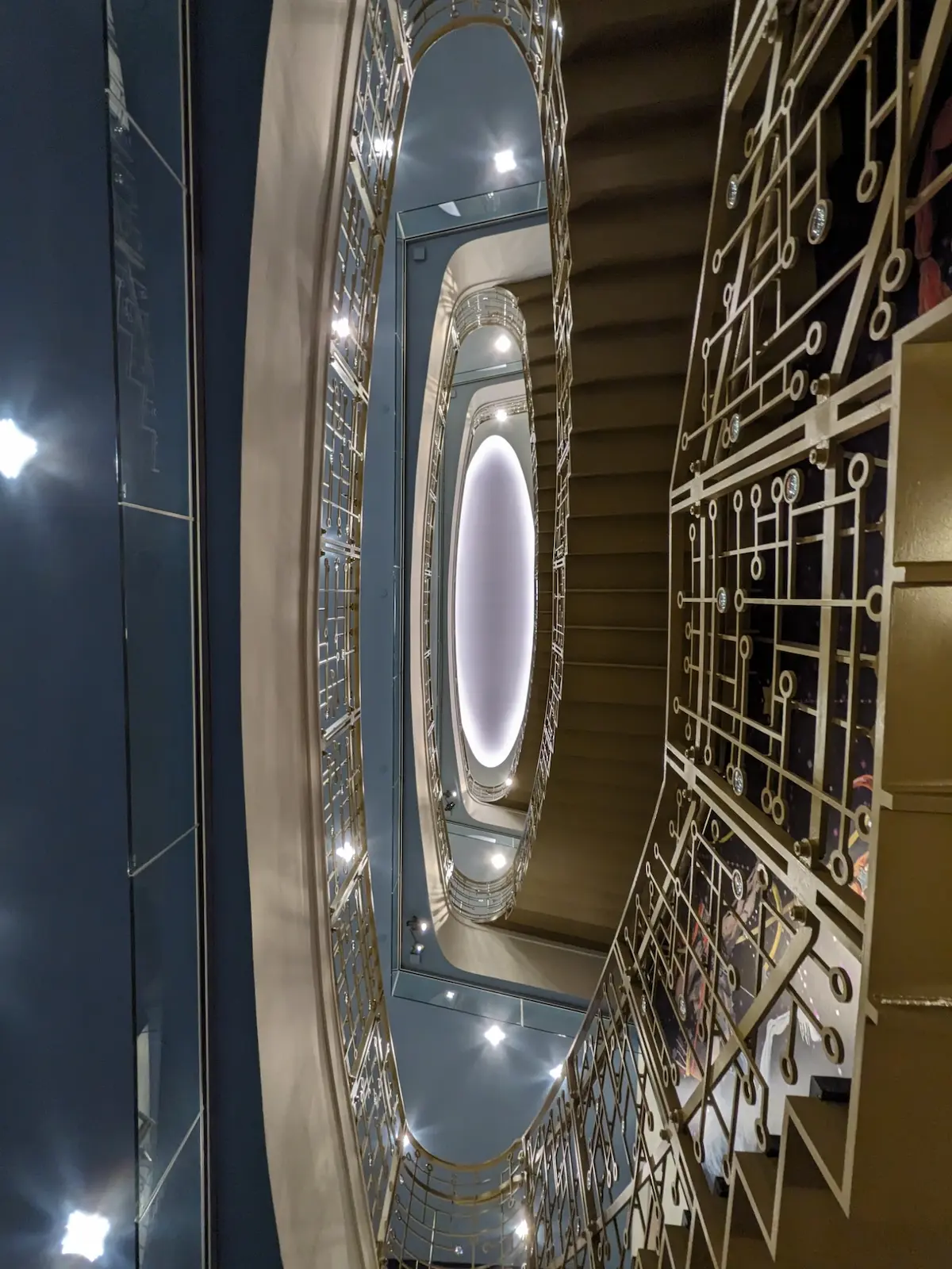 looking up staircase